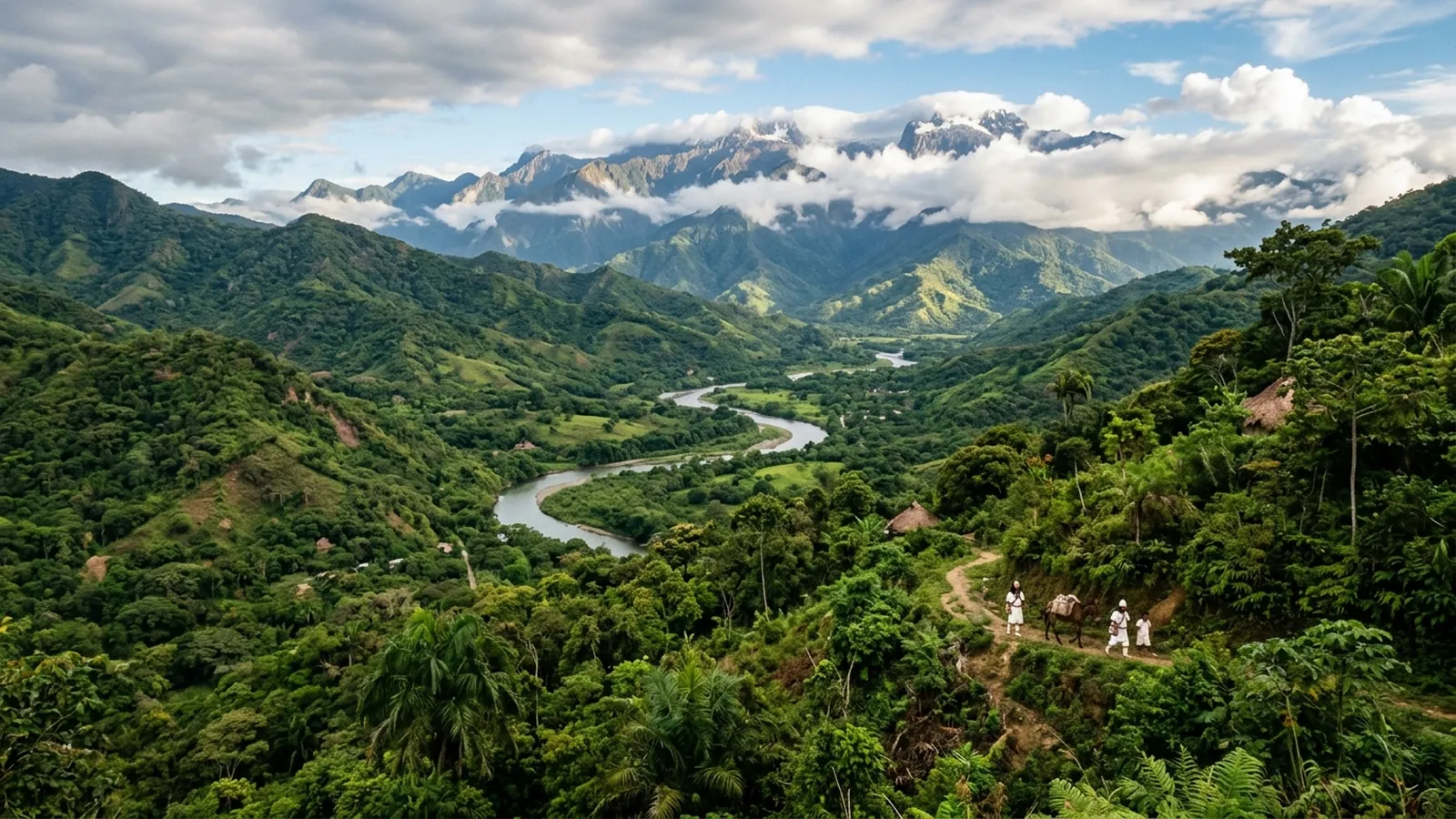Sierra Nevada de Santa Marta — green valley under cloud